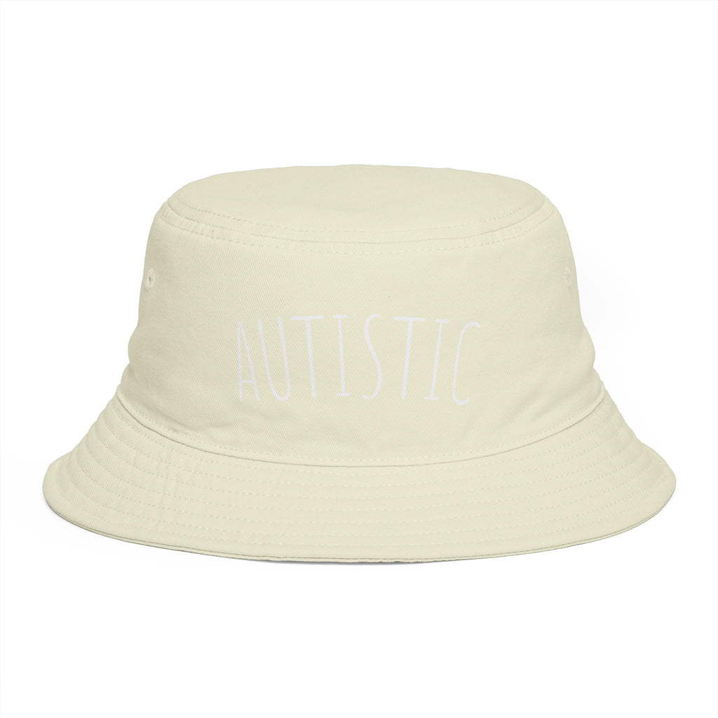 AUTISTIC— Minimal Streetwear Brown Sun Hat