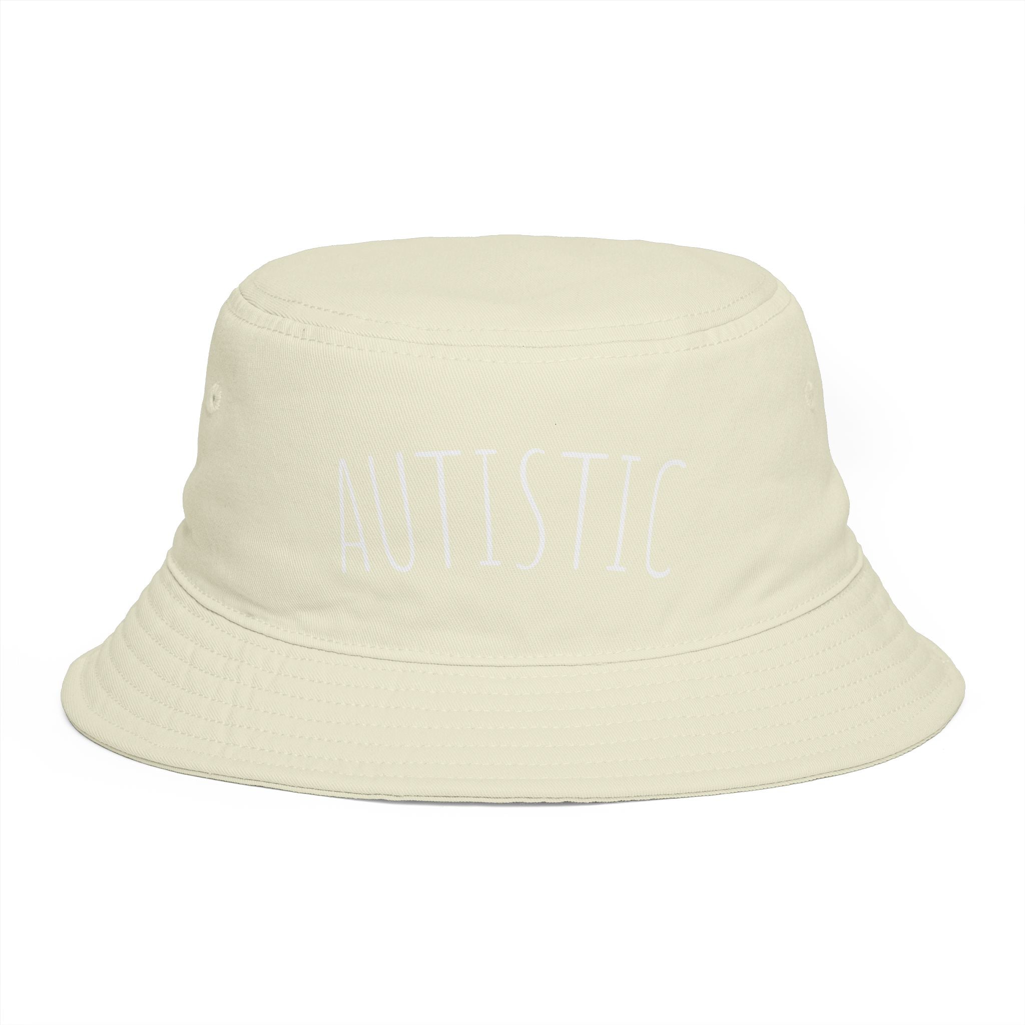 AUTISTIC— Minimal Streetwear Brown Sun Hat