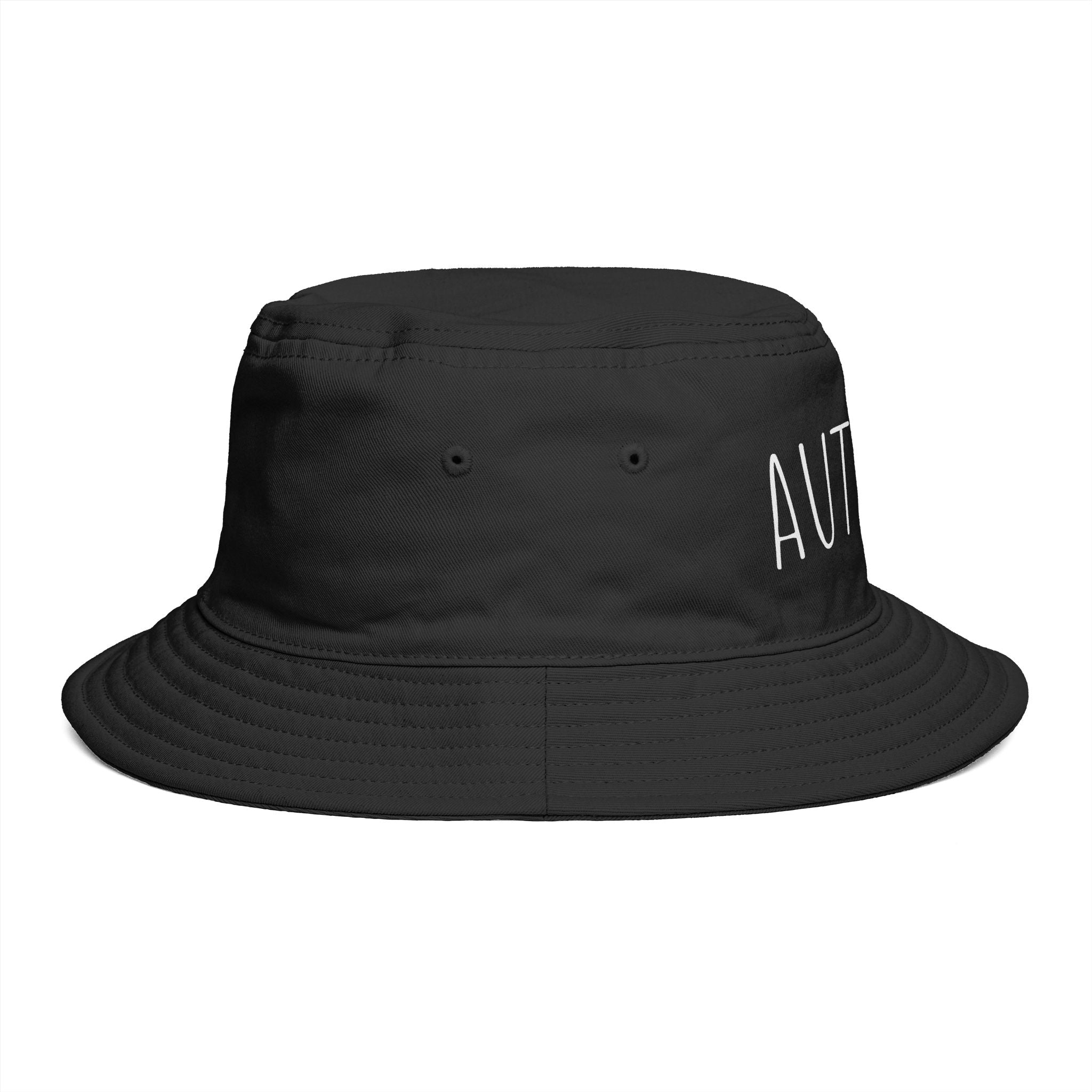AUTISTIC— Minimal Streetwear Brown Sun Hat