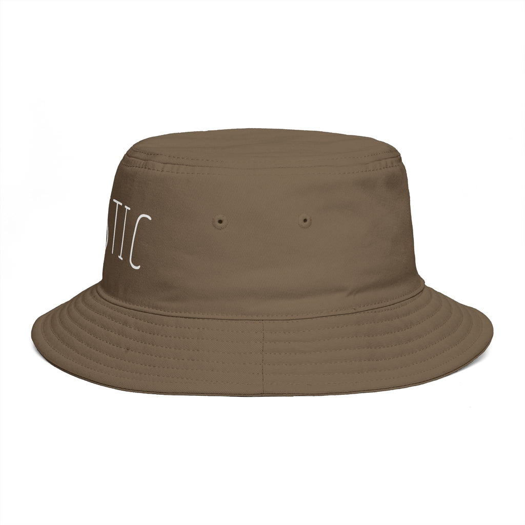 AUTISTIC— Minimal Streetwear Brown Sun Hat