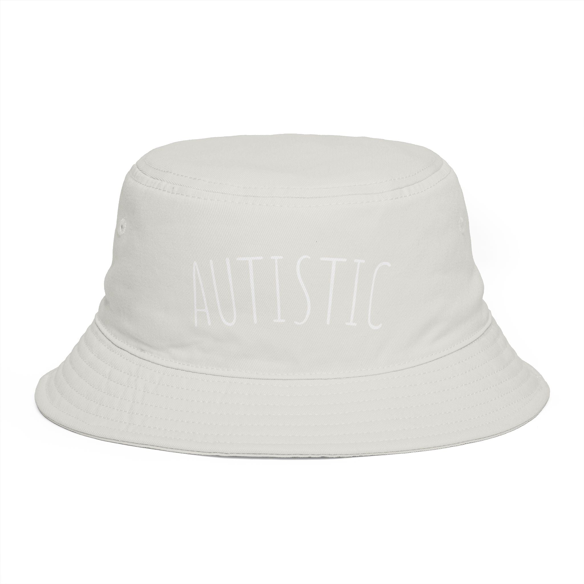 AUTISTIC— Minimal Streetwear Brown Sun Hat