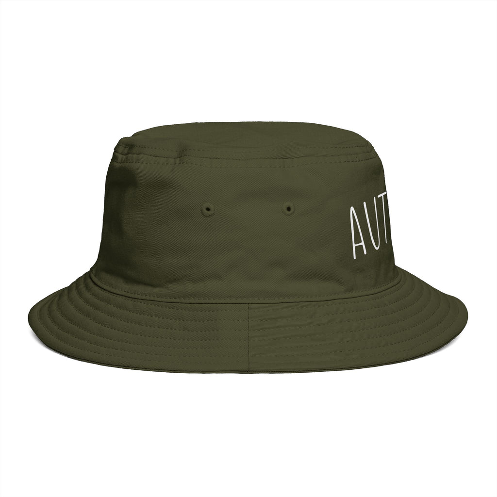 AUTISTIC— Minimal Streetwear Brown Sun Hat