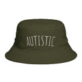 AUTISTIC— Minimal Streetwear Brown Sun Hat