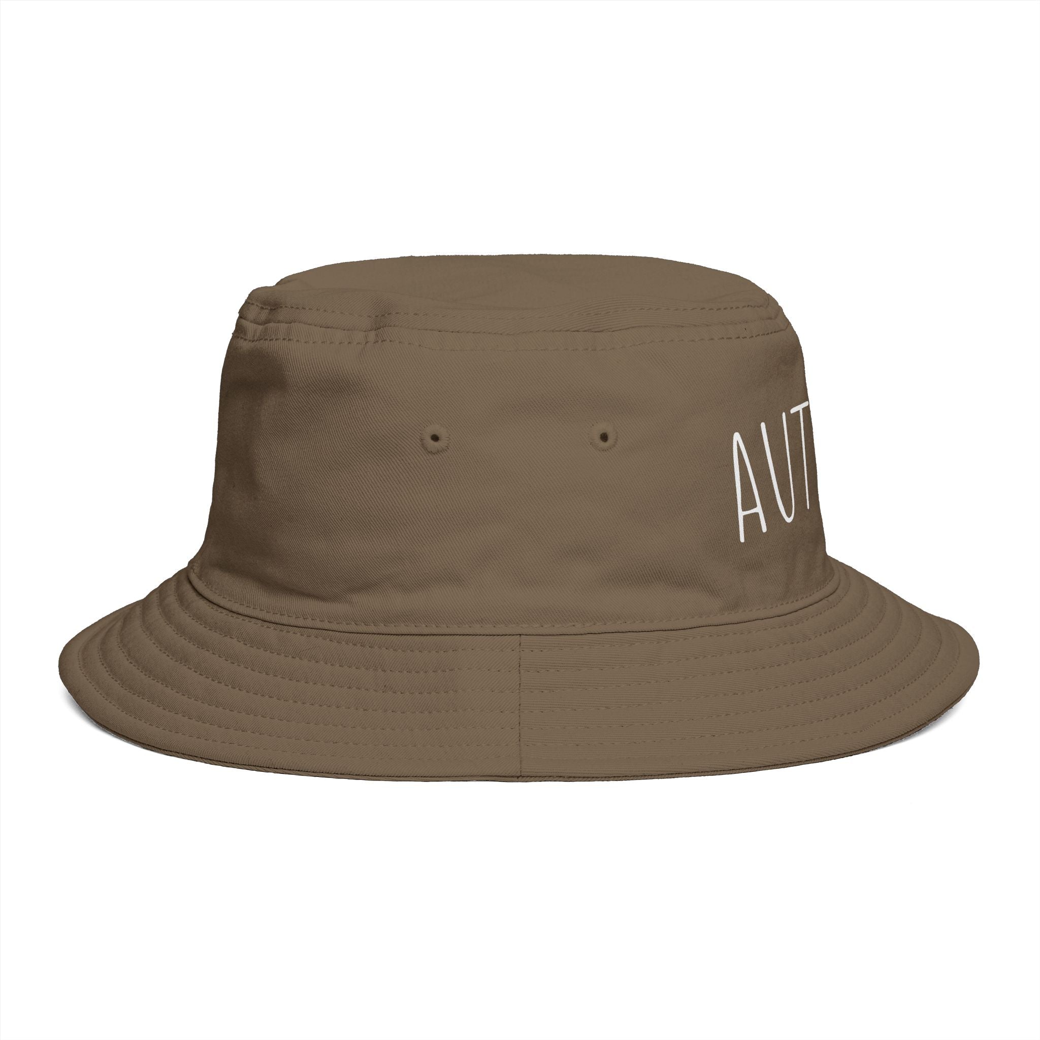 AUTISTIC— Minimal Streetwear Brown Sun Hat