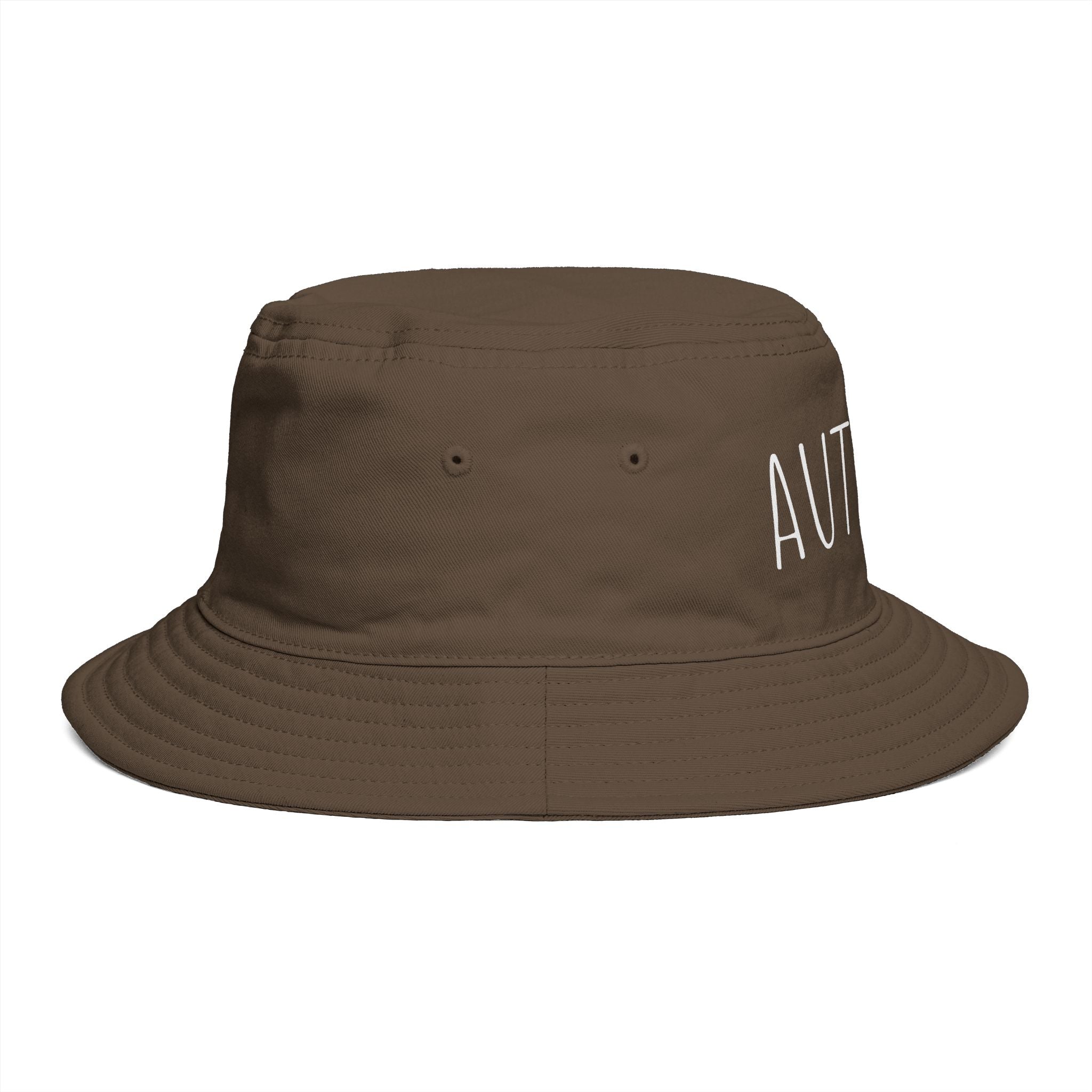 AUTISTIC— Minimal Streetwear Brown Sun Hat