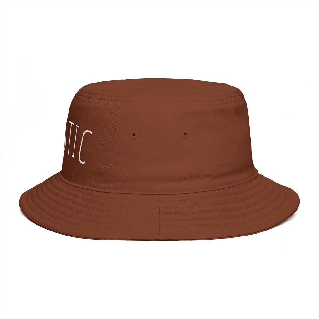 AUTISTIC— Minimal Streetwear Brown Sun Hat