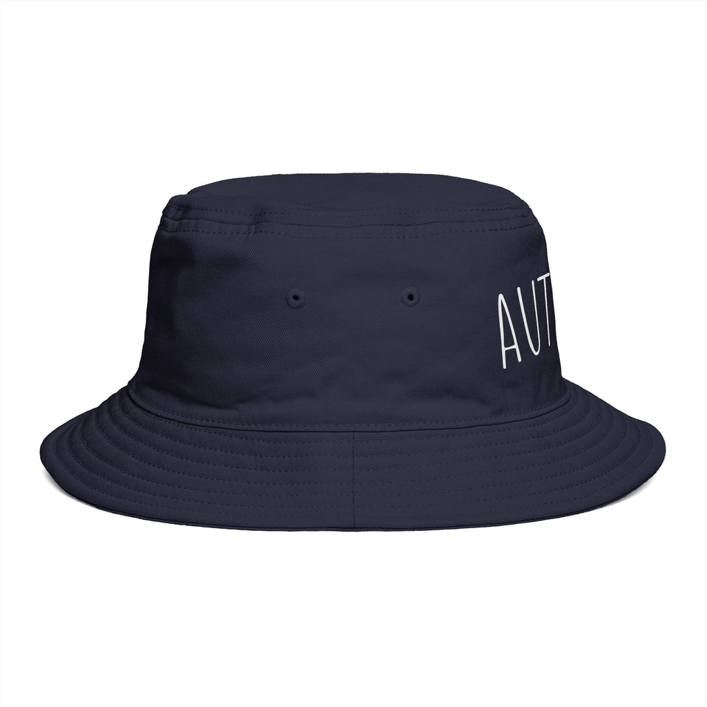 AUTISTIC— Minimal Streetwear Brown Sun Hat