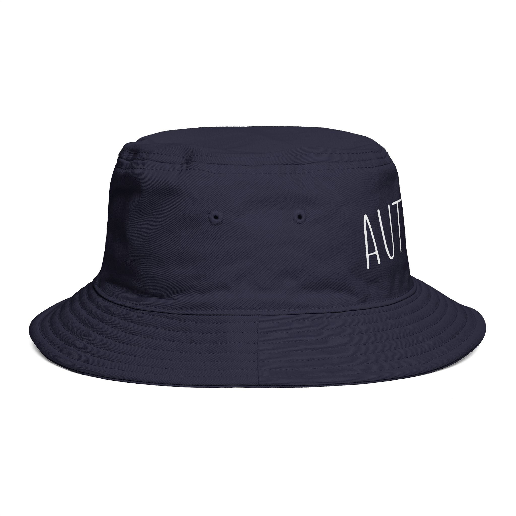 AUTISTIC— Minimal Streetwear Brown Sun Hat